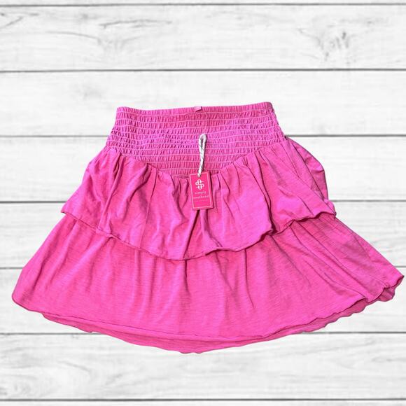 Simply Southern Dresses & Skirts - 71. NWT Simply Southern Hi-Waisted Smocked Layered Ruffle Skirt Size Small